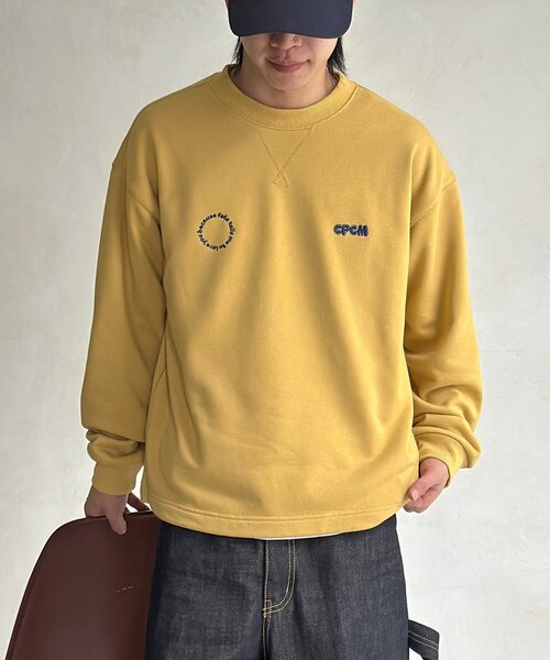 CPCM(シーピーシーエム)の「古着ライク胸刺繍バルーンスウェット(Tシャツ/カットソー・メンズ・レッド/ネイビー/マスタード/サックスブルー/グレー・FREE)」の4枚目の写真