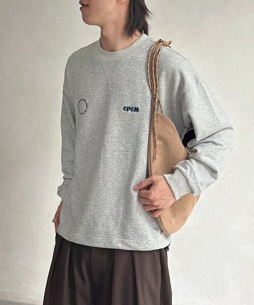 CPCM(シーピーシーエム)の「古着ライク胸刺繍バルーンスウェット(Tシャツ/カットソー・メンズ・レッド/ネイビー/マスタード/サックスブルー/グレー・FREE)」の10枚目の写真