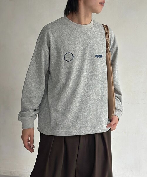 CPCM(シーピーシーエム)の「古着ライク胸刺繍バルーンスウェット(Tシャツ/カットソー・メンズ・レッド/ネイビー/マスタード/サックスブルー/グレー・FREE)」の14枚目の写真