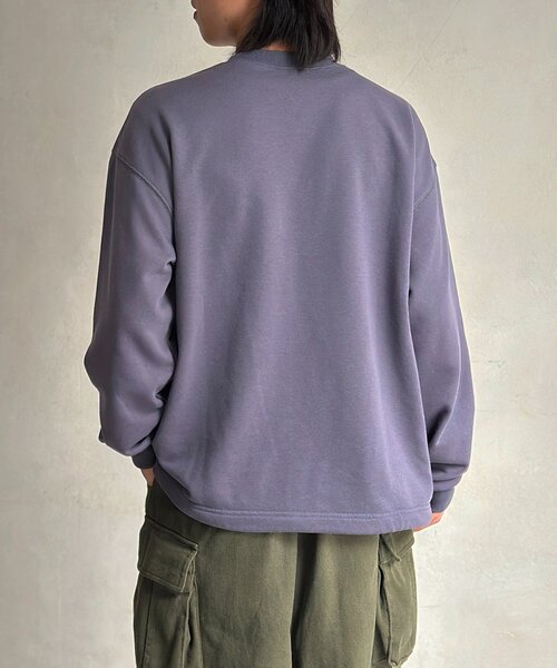 CPCM(シーピーシーエム)の「古着ライク胸刺繍バルーンスウェット(Tシャツ/カットソー・メンズ・レッド/ネイビー/マスタード/サックスブルー/グレー・FREE)」の22枚目の写真