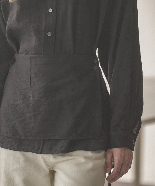 KNOWNBETTER（ノウンベター）の「Waist layered blouse set [KNFW02BL08]_Black（シャツ/ブラウス・レディース・ブラック・FREE）」の2枚目の写真