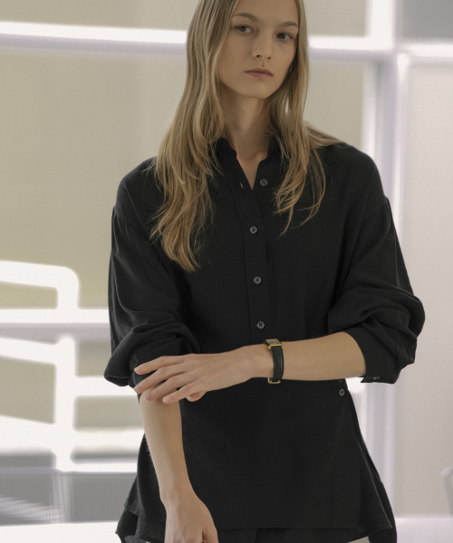 KNOWNBETTER（ノウンベター）の「Waist layered blouse set [KNFW02BL08]_Black（シャツ/ブラウス・レディース・ブラック・FREE）」の4枚目の写真