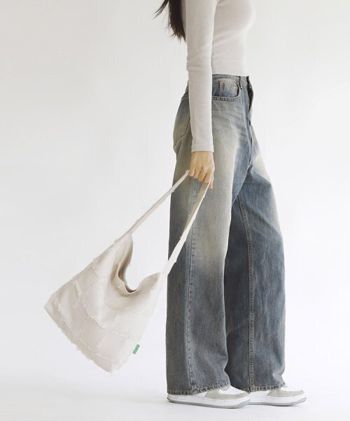 GREEN STUFF(グリーンスタッフ)の「シンプルなショッパーバッグ62エスニックフリンジ - ivory(ショルダーバッグ・レディース・その他・FREE)」の4枚目の写真