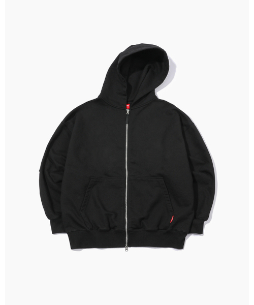 PSSHOPPER（ピーエスショッパ）の「スモールロゴウォッシュフード集業[ブラック]（パーカー・メンズ・その他・MEDIUM/LARGE/X-LARGE/XX-LARGE）」の4枚目の写真