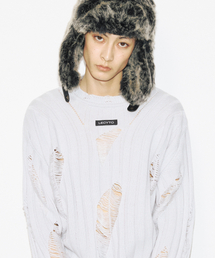 LECYTO（レシト）の「Anarchy Crew Neck Knit_[L.Gray]（ニット/セーター）」