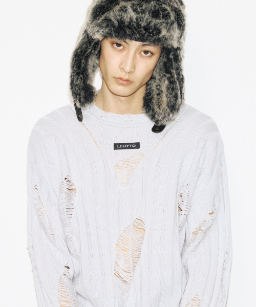 Anarchy Crew Neck Knit — джемпер с вырезом‑круглой горловиной [L.Gray]