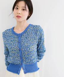 《WEB限定アイテム》pomponヤーンニットカーディガン