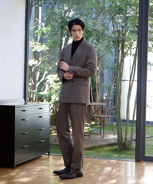 GLOBAL WORK（グローバルワーク）の「ストレッチTW4Bジャケット/Salon de GW/600868（テーラードジャケット・メンズ・ネイビー/モカ・X-LARGE/LARGE/MEDIUM/SMALL）」の21枚目の写真