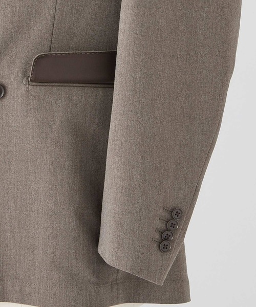 GLOBAL WORK（グローバルワーク）の「ストレッチTW4Bジャケット/Salon de GW/600868（テーラードジャケット・メンズ・ネイビー/モカ・X-LARGE/LARGE/MEDIUM/SMALL）」の14枚目の写真