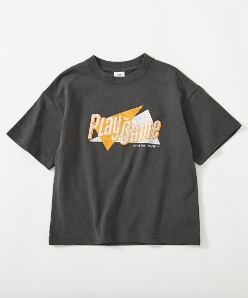 devirock（デビロック）の「綿100％ デビラボ BIGシルエット プリント半袖Tシャツ（Tシャツ/カットソー・キッズ・ブルー系その他/グリーン系その他/グレー系その他2/グリーン系その他2/ブラック系その他/ブラック系その他3/ホワイト系その他2/グレー系その他/ブラック系その他2/ブルー系その他2/パープル系その他/ホワイト系その他/パープル系その他2/ブラック系その他4・90cm/100cm/110cm/120cm/130cm/140cm/150cm/160cm）」の22枚目の写真