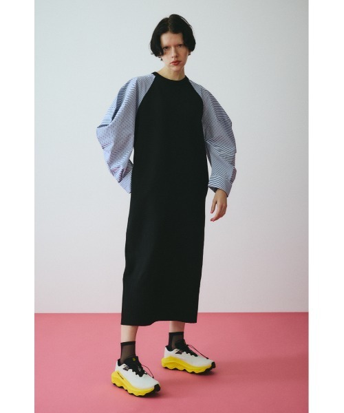 セール】Volume sleeve knit dress ボリュームスリーブニットドレス