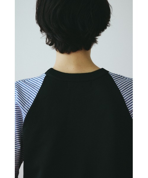 HeRIN.CYE(ヘリンドットサイ)の「Volume sleeve knit dress ボリュームスリーブニットドレス(ワンピース・レディース・ブラック/オフホワイト/ブルー・FREE)」の8枚目の写真