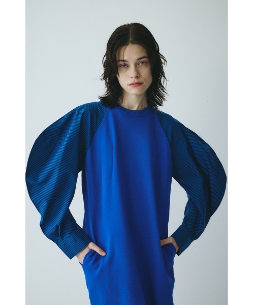 HeRIN.CYE(ヘリンドットサイ)の「Volume sleeve knit dress ボリュームスリーブニットドレス(ワンピース・レディース・ブラック/オフホワイト/ブルー・FREE)」の16枚目の写真