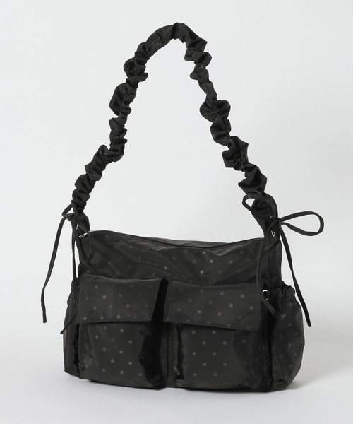 Heather（ヘザー）の「ナイロンシャーリングBAG　638751（ショルダーバッグ・レディース・ブラック系その他/アイボリー/ブラック・ONE SIZE）」の8枚目の写真