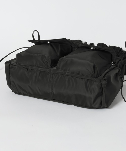 Heather（ヘザー）の「ナイロンシャーリングBAG　638751（ショルダーバッグ・レディース・ブラック系その他/アイボリー/ブラック・ONE SIZE）」の12枚目の写真