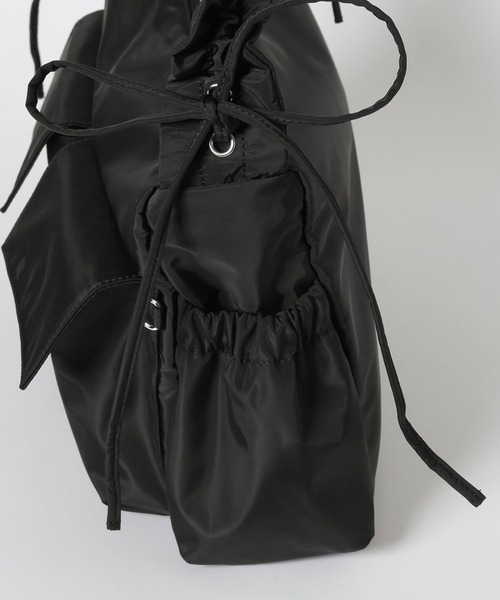 Heather（ヘザー）の「ナイロンシャーリングBAG　638751（ショルダーバッグ・レディース・ブラック系その他/アイボリー/ブラック・ONE SIZE）」の13枚目の写真
