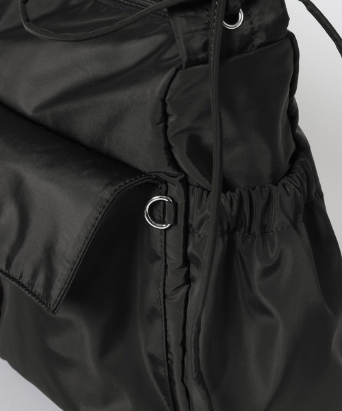 Heather（ヘザー）の「ナイロンシャーリングBAG　638751（ショルダーバッグ・レディース・ブラック系その他/アイボリー/ブラック・ONE SIZE）」の14枚目の写真