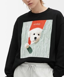 MAMIAN（マミアン）の「urday / dog / アートワークスウェットシャツ【ユニセックス】（スウェット）」
