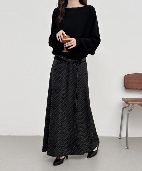 ABITOKYO（アビトーキョー）の「ドルマンニットプルオーバーセットアップ（セットアップ・レディース・モカ/ネイビー/ブラック・FREE）」の12枚目の写真