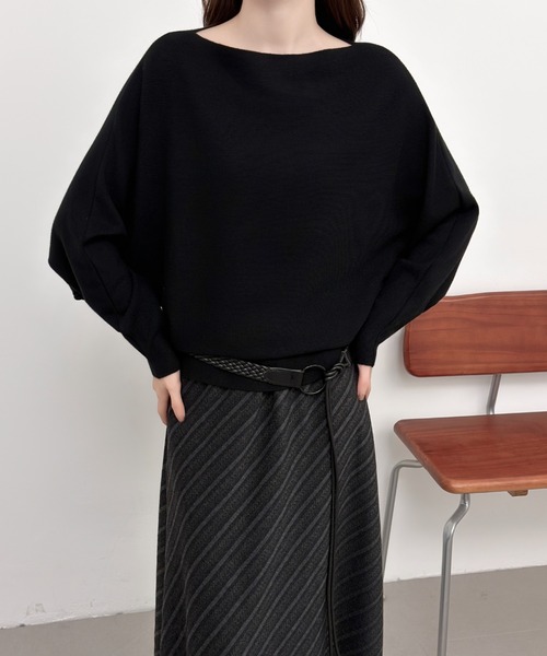 ABITOKYO（アビトーキョー）の「ドルマンニットプルオーバーセットアップ（セットアップ・レディース・モカ/ネイビー/ブラック・FREE）」の21枚目の写真