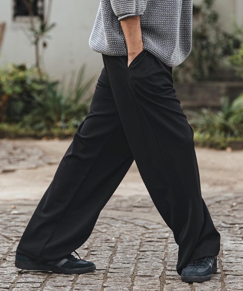 CAMBIO(カンビオ)の「mp14475- Ripple Wide Straight Pants ワイドストレートパンツ(S62326cmb)(その他パンツ・メンズ・ベージュ/チャコール/ブラック・L/M/S)」の20枚目の写真