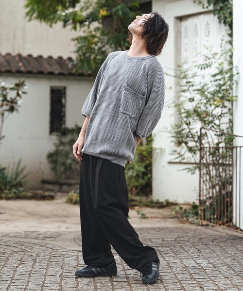 CAMBIO(カンビオ)の「mp14475- Ripple Wide Straight Pants ワイドストレートパンツ(S62326cmb)(その他パンツ・メンズ・ベージュ/チャコール/ブラック・L/M/S)」の21枚目の写真