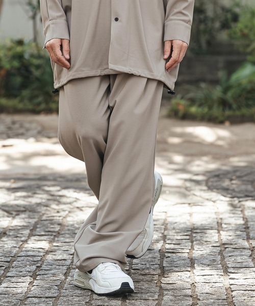 CAMBIO(カンビオ)の「mp14475- Ripple Wide Straight Pants ワイドストレートパンツ(S62326cmb)(その他パンツ・メンズ・ベージュ/チャコール/ブラック・L/M/S)」の5枚目の写真