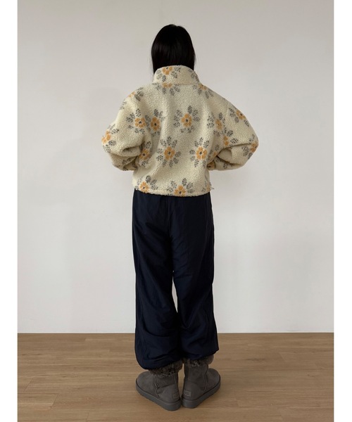 Didot.showroom（ディドット ショールーム）の「フラワーボアジップアップブルゾン（ブルゾン・レディース・クリーム/ブラウン・FREE）」の15枚目の写真