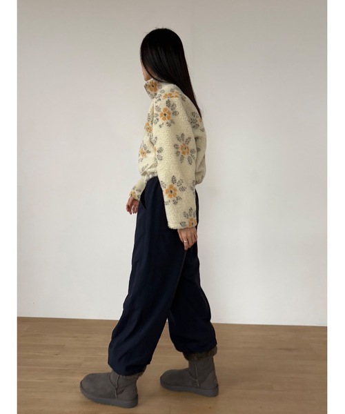 Didot.showroom（ディドット ショールーム）の「フラワーボアジップアップブルゾン（ブルゾン・レディース・クリーム/ブラウン・FREE）」の16枚目の写真