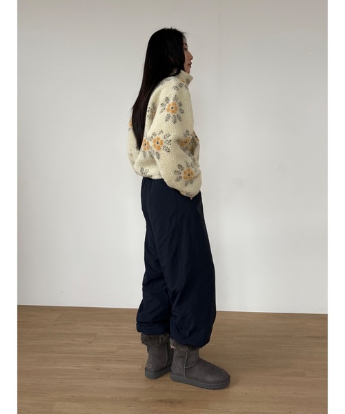 Didot.showroom（ディドット ショールーム）の「フラワーボアジップアップブルゾン（ブルゾン・レディース・クリーム/ブラウン・FREE）」の17枚目の写真