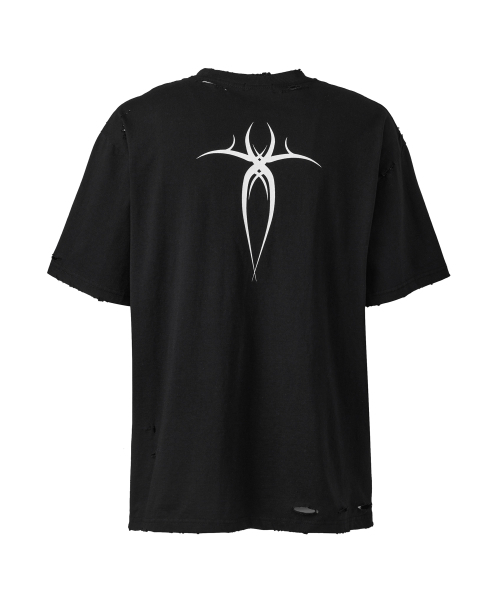 ANOTHERYOUTH(アナザーユース)の「アイレットデミジTシャツ - ブラック(Tシャツ/カットソー・メンズ・その他・1/2)」の2枚目の写真