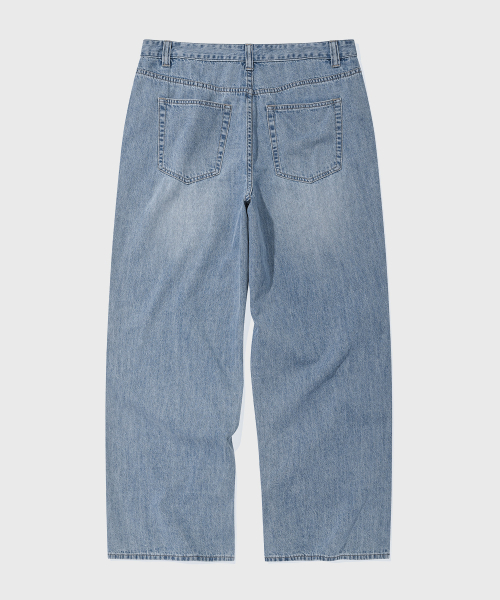 KIIMUIR(キミュア)の「サマー ワイド デニムパンツ_スカイブルー(デニムパンツ・メンズ・スカイブルー・MEDIUM/LARGE/X-LARGE)」の6枚目の写真