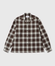 ADAM ET ROPE'（アダムエロペ）の「オンブレチェック オープンカラーシャツ（シャツ/ブラウス）」