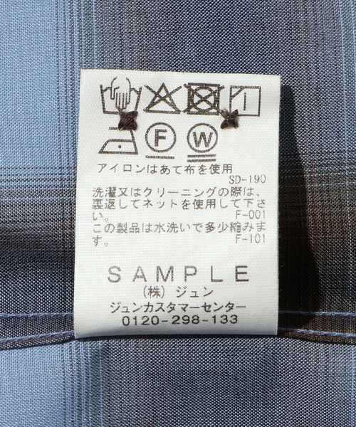 ADAM ET ROPE'(アダムエロペ)の「オンブレチェック オープンカラーシャツ(シャツ/ブラウス・メンズ・ブルー系その他6/ブラック系その他2/ブラウン系その他3・M/L)」の11枚目の写真