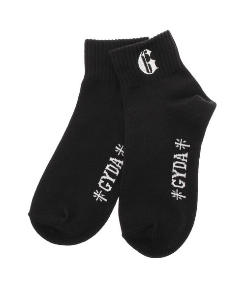 GYDA(ジェイダ)の「ONE G POINTショートSOX(ソックス/靴下・レディース・ブラック/オフホワイト・FREE)」の9枚目の写真