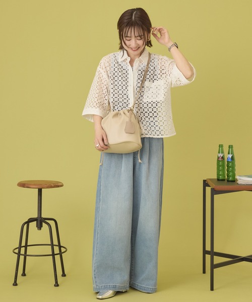 AMERICAN HOLIC(アメリカンホリック)の「【ZOZO限定】3WAY巾着ショルダーバッグ(ショルダーバッグ・レディース・ブラック/ブルー/グレイッシュベージュ/シルバー/ライトベージュ/ダークブラウン・FREE)」の15枚目の写真