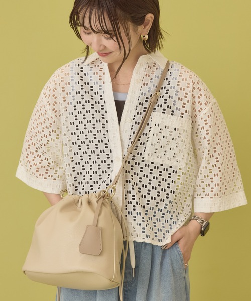 AMERICAN HOLIC(アメリカンホリック)の「【ZOZO限定】3WAY巾着ショルダーバッグ(ショルダーバッグ・レディース・ブラック/ブルー/グレイッシュベージュ/シルバー/ライトベージュ/ダークブラウン・FREE)」の16枚目の写真