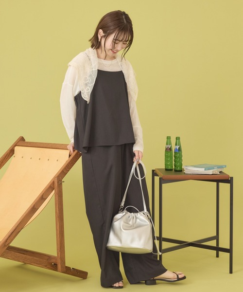 AMERICAN HOLIC(アメリカンホリック)の「【ZOZO限定】3WAY巾着ショルダーバッグ(ショルダーバッグ・レディース・ブラック/ブルー/グレイッシュベージュ/シルバー/ライトベージュ/ダークブラウン・FREE)」の20枚目の写真