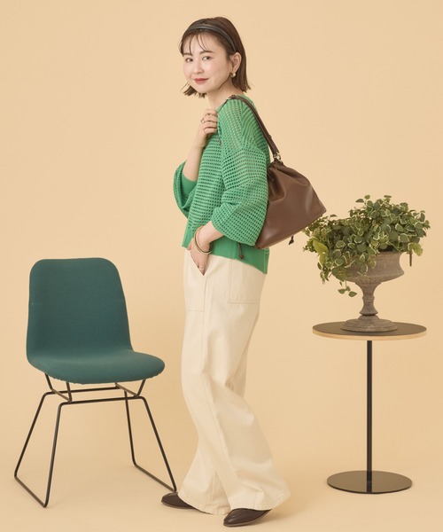 AMERICAN HOLIC(アメリカンホリック)の「【ZOZO限定】3WAY巾着ショルダーバッグ(ショルダーバッグ・レディース・ブラック/ブルー/グレイッシュベージュ/シルバー/ライトベージュ/ダークブラウン・FREE)」の9枚目の写真
