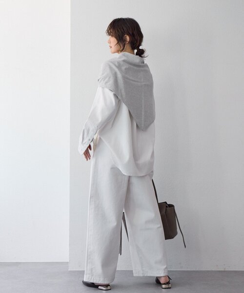 RIVE DROITE(リヴドロワ)の「【A・MONN(アモン)】ホワイトデニムパンツ(デニムパンツ・レディース・ホワイト・38/36)」の4枚目の写真