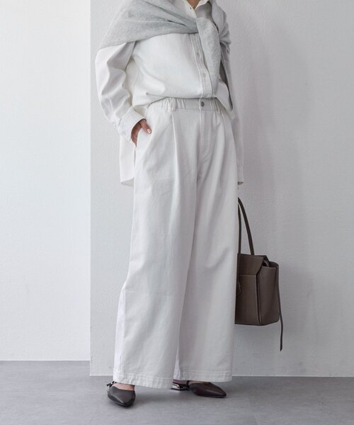 RIVE DROITE(リヴドロワ)の「【A・MONN(アモン)】ホワイトデニムパンツ(デニムパンツ・レディース・ホワイト・38/36)」の5枚目の写真