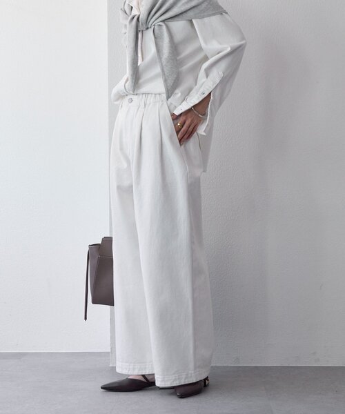 RIVE DROITE(リヴドロワ)の「【A・MONN(アモン)】ホワイトデニムパンツ(デニムパンツ・レディース・ホワイト・38/36)」の7枚目の写真