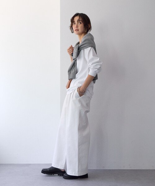 RIVE DROITE(リヴドロワ)の「【A・MONN(アモン)】ホワイトデニムパンツ(デニムパンツ・レディース・ホワイト・38/36)」の10枚目の写真