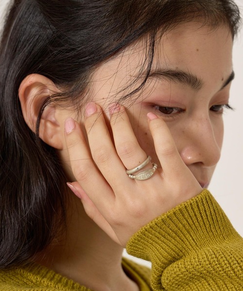 TINA：JOJUN（ティーナジョジュン）の「ボールリング＆ラウンドプレーン リングセット TINA：JOJUN（リング・レディース・シルバー・13号/11号）」の2枚目の写真