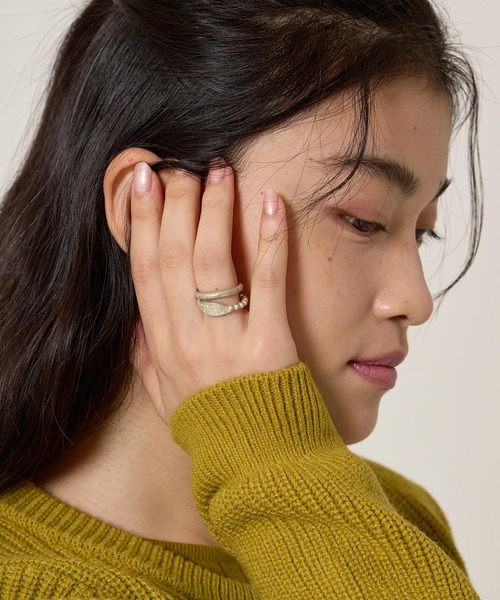 TINA：JOJUN（ティーナジョジュン）の「ボールリング＆ラウンドプレーン リングセット TINA：JOJUN（リング・レディース・シルバー・13号/11号）」の3枚目の写真