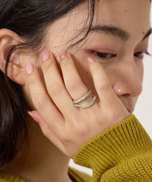 TINA：JOJUN（ティーナジョジュン）の「ボールリング＆ラウンドプレーン リングセット TINA：JOJUN（リング・レディース・シルバー・13号/11号）」の4枚目の写真