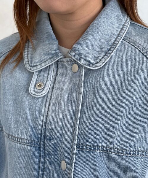 CPCM(シーピーシーエム)の「ラグランビッグデニムジャケット(ブルゾン・レディース・ブラック/ブルー/ネイビー・FREE)」の17枚目の写真