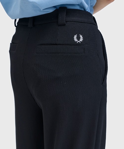 FRED PERRY(フレッドペリー)の「先行予約受付中/Rib Tricot Trousers/リブトリコットトラウザー(その他パンツ・レディース・ブラック・8/10)」の10枚目の写真