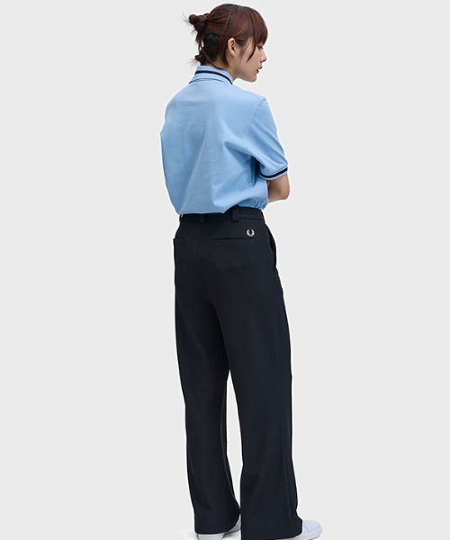 FRED PERRY(フレッドペリー)の「先行予約受付中/Rib Tricot Trousers/リブトリコットトラウザー(その他パンツ・レディース・ブラック・8/10)」の12枚目の写真