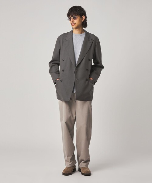 Steven Alan(スティーブンアラン)の「<Steven Alan> ウール オックスフォード ダブルブレステッド 6B ジャケット(テーラードジャケット・メンズ・ブラック/グレー・XL/L/M/S)」の3枚目の写真